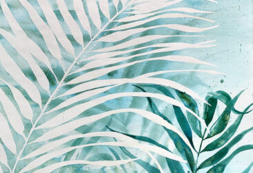 Plants watercolor painting